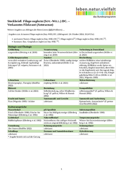 Datei:Filago neglecta (Steckbrief Verantwortungsart, WIPs-De).pdf ...